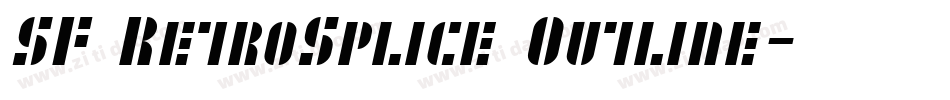 SF RetroSplice Outline字体转换